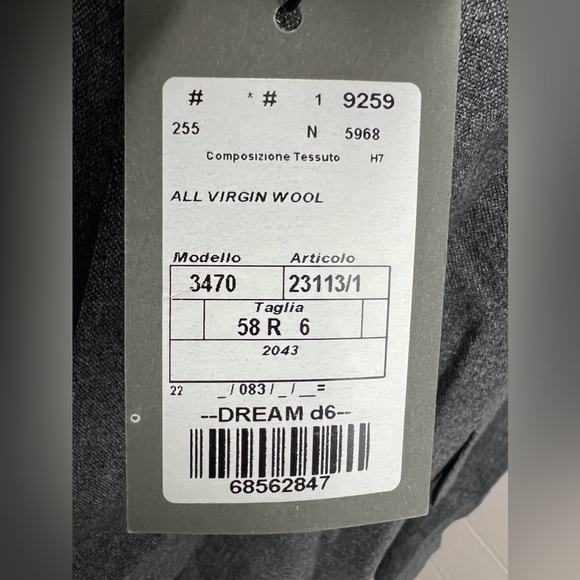 NWT Giorgio Andreani Reda 48R Gray Wool Unstructured 2-Button Blazer Jacket - Picture 4 of 11